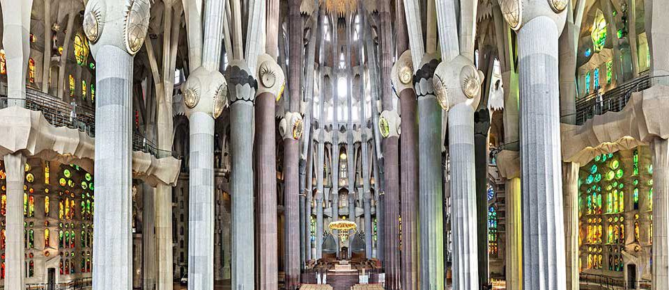 The Sagrada Familia, one of the 12 treasures of Spain.